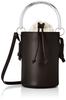 FRAY I.D. Women's Metal Handle Bucket Bag FWGB214318, Black