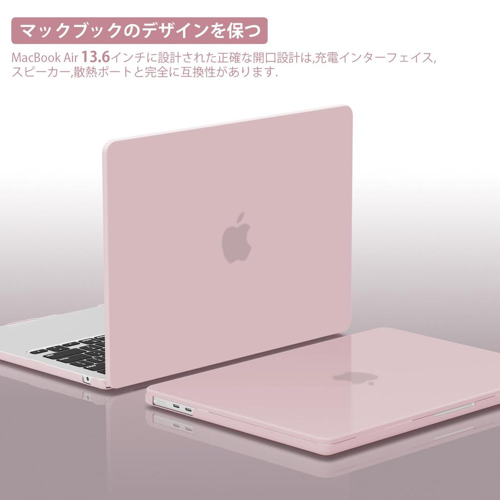 CISSOOK MacBook Air inch Matte Light Pink Stylish New Model A2681 M2 A3113 M3 A3240 M4 Compatible Mac Book Air 13 Cover Baby Pink Mac Book Air JIS