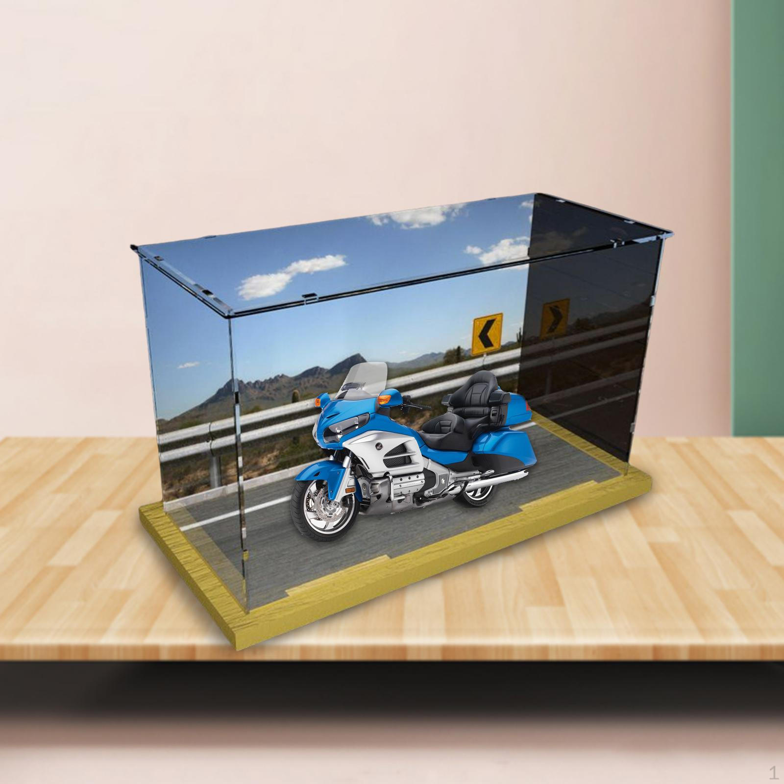 

Models Scenery Parking Lot Display Case :12 Model Cars Collecions, Clear Transparent Acrylic Storage High Speed Wood