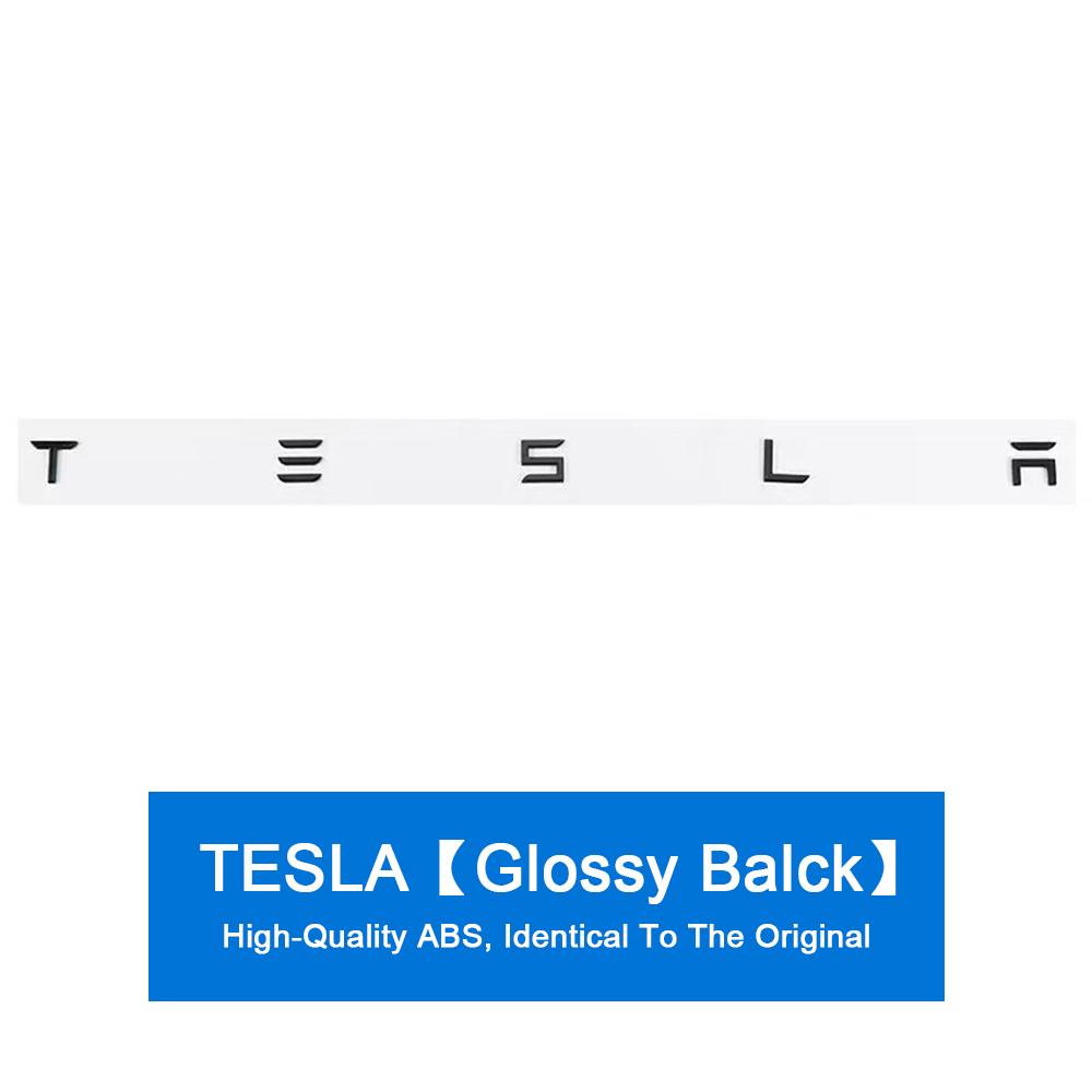 Metal Car Front Hood Rear Trunk Badge Sticker Decoration for Tesla Model 3 S X Y Roadster Auto Emblem Exterior Decal Accessories