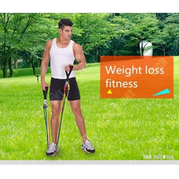 Set de bande élastique de fitness - KIN TD® - 11 pièces - Musculation - Intensif - Mixte
