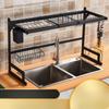 Dish Drying Rack Over Sink,Drainer Shelf Kitchen Supplies Storage Counter Organizer Utensils Holder,Space Save Stainless Steel