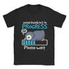 Men's T-Shirts Penguin Overthinking  Windows Leisure Cotton Tees Short Sleeve  T Shirt O Neck Clothes Gift Idea