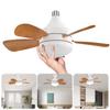 Ceiling Fan Light with Remote Socket Ceiling Fan Timing Wireless Fan 3 Gear Wind Speed 5 Blades for Living Room Bedroom