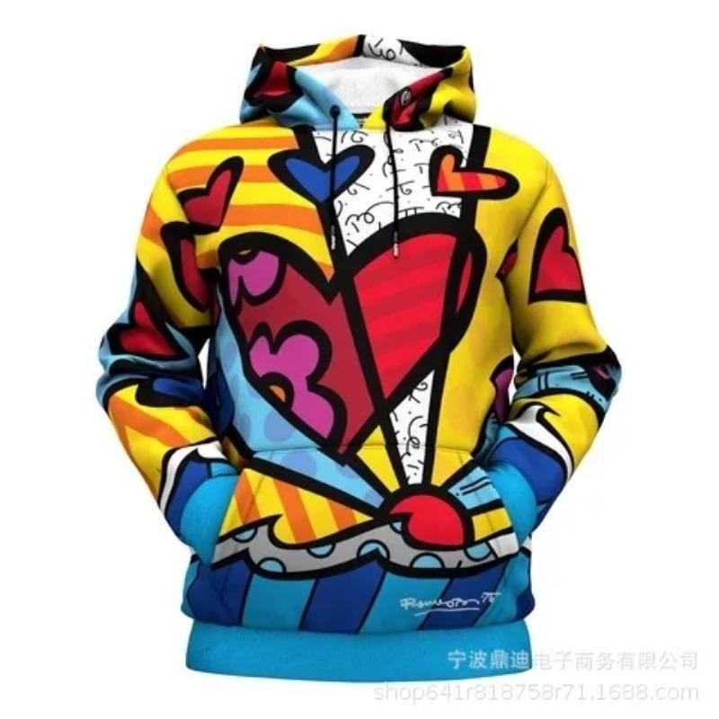 The Latest 3D Printed Men's and Women's Fashion Sports Pullover Casual Long Sleeves in Autumn and Winter in Europe and America
