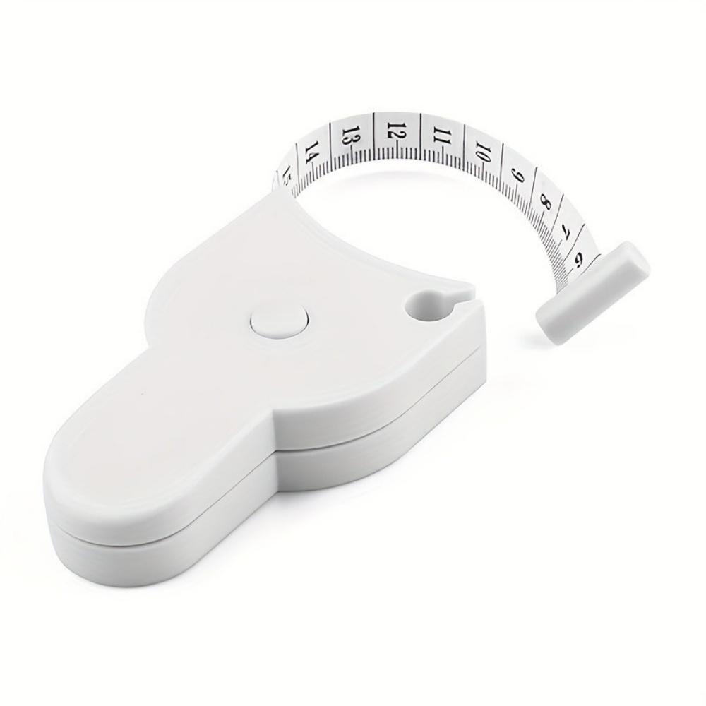 1pcs Portable Fitness Telescopic Health Tape Measure With Handle Torch Y-shaped PU Leather Ruler Measuring Waist Tape Measure