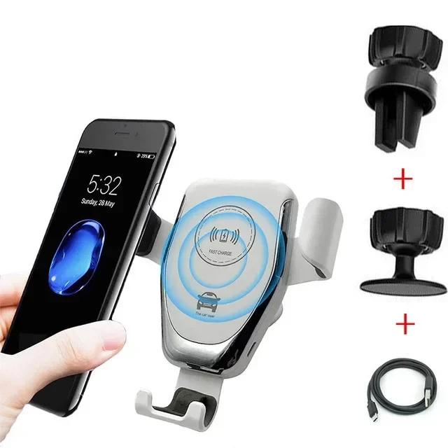 Wireless Charging Phone Car Holder Charger 30W For iPhone 15 14 13 12 11 Pro XS Max XR Samsung Xiaomi Fast Car Wireless Chargers