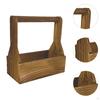 Planter with Handles Rustic Simple Elegant Stable Garden Decor Plant Pot for Desktop Office