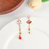Anime Earrings Kimetsu No Yaiba Cherry Blossoms Fox Fashion Classy Bracelet Cosplay Party Accessories Bag Charm