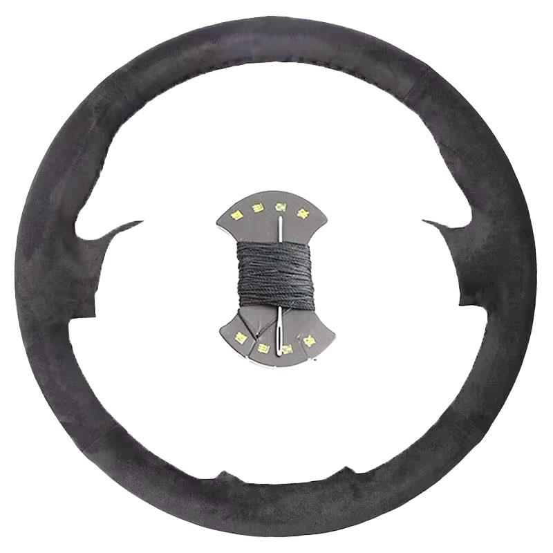 ize Carbon Fiber Leather Car Steering Wheel Cover For Mazda CX-3 CX3 CX-5 CX5 2017 2018 Mazda 6 CX-9 Suede Car Accessories
