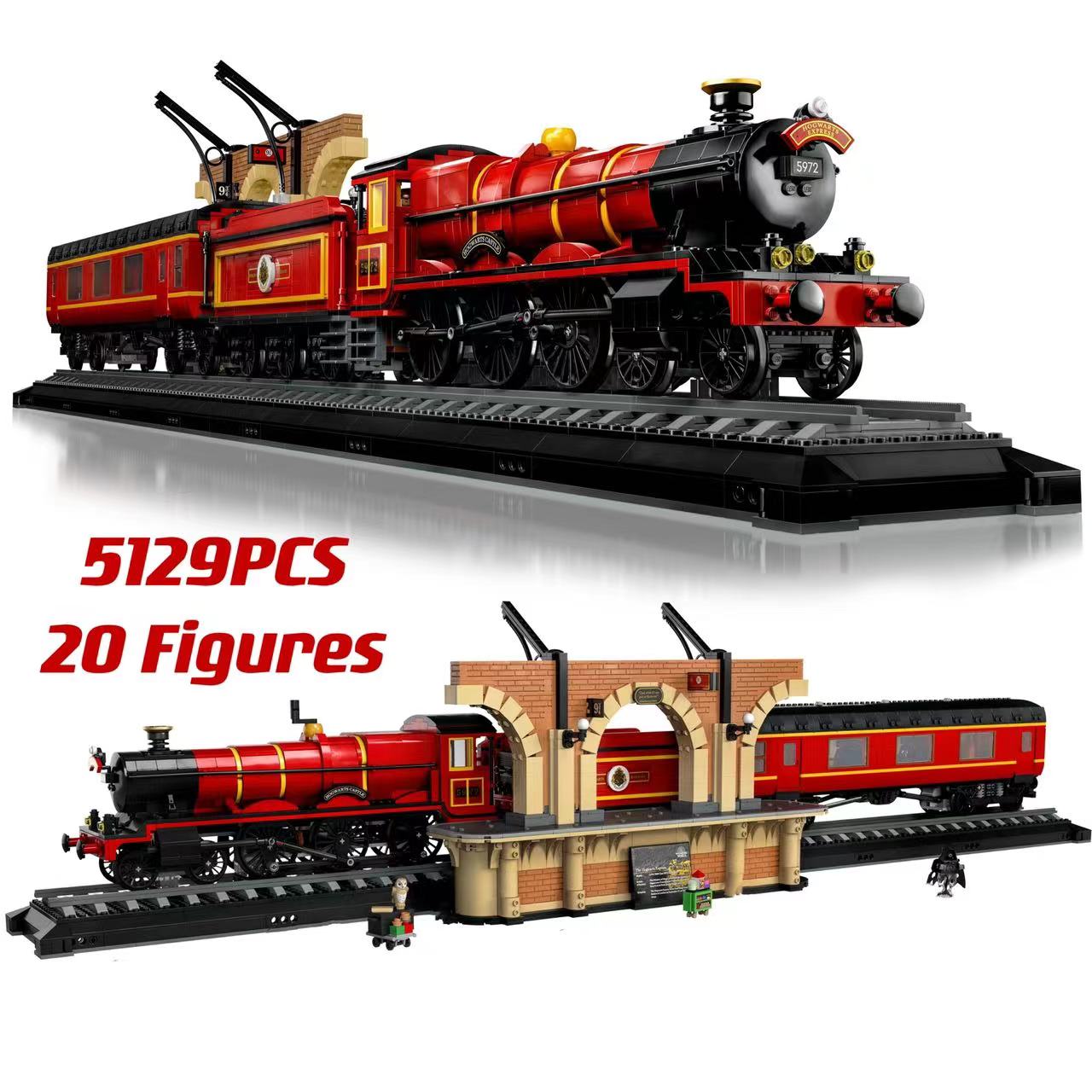 

Коллекционное издание 76405 118 см Hogiwartsed Express Train Building Set Кирпичи с минифигурками Игрушки для взрослых Подарок 5129 штук