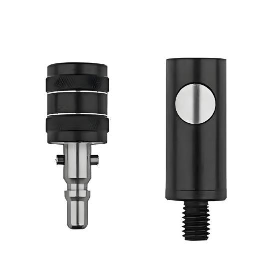 

1 комплект головки рыболовного подсака 8 мм быстросъемный адаптер для удилища подсака сплав переходник фитинг рыболовные принадлежности A чёрный