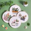New Product Handmade Embroidery Diy Material Package European Three-Dimensional Embroidery Succulent Plants