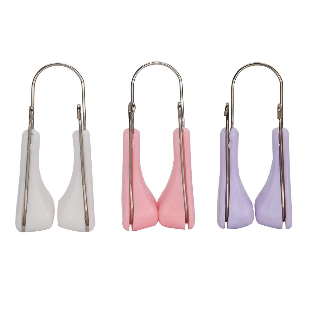 Silicone Nose Up Lifting Clips Portable Nose Bridge Shaping Beauty Clip (PinkPurpleWhite)