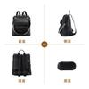 Vaschy Plecak o dużej pojemności ze skóry PU, wodoodporny, 3-way, plecak dla mamy, do szkoły, czarny dla kobiet, plecak, wodoodporny, 3-sposobowy, plecak dla mamy, do szkoły,