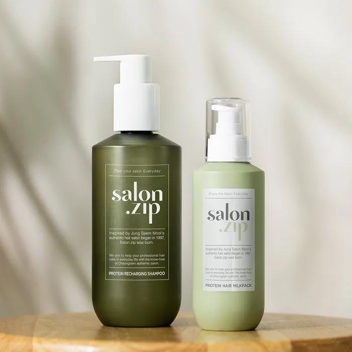 [Gift Wrapping] Salonzip Shampoo & Milk Pack Duo (Shampoo Brush + 50g Shampoo + 50ml Milk Pack Gift)