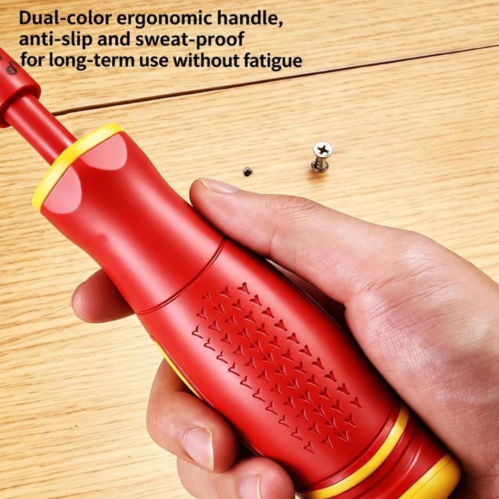 Interchangeable Bits Insulated Screwdriver Set for Electrical Repair and Hardware Maintenance