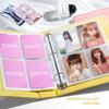 Sunwood Sparkling PU Binder A4/A5 Kpop Photocard Collect Book Large Capacity Card Holder Macaron PU Leather Idol Photo Album