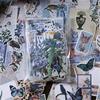 200pcs Vintage Floral & Butterfly Stickers Set Mixed Color, Scrapbooking Embellishments for DIY Crafts, Journaling, Collage Albums