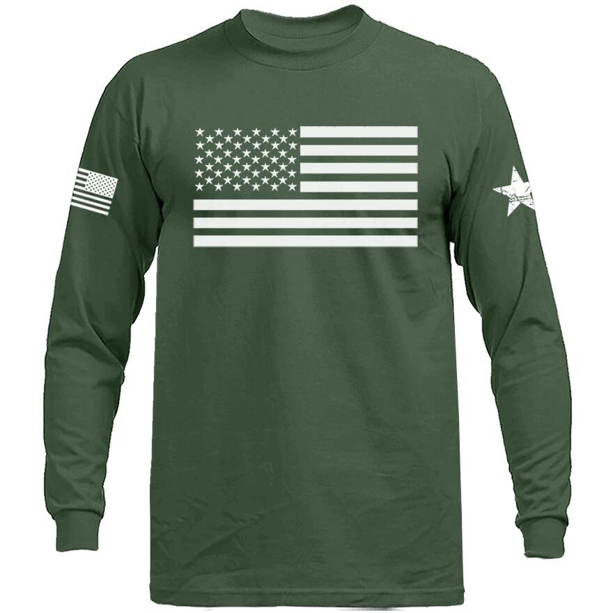 United States of America Flag American Pride Long Sleeve