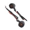 Pair Motorcycle Turn Signal Light with Grill Cover 3 Wires Retro 10mm Installing Hole Universal Replacement