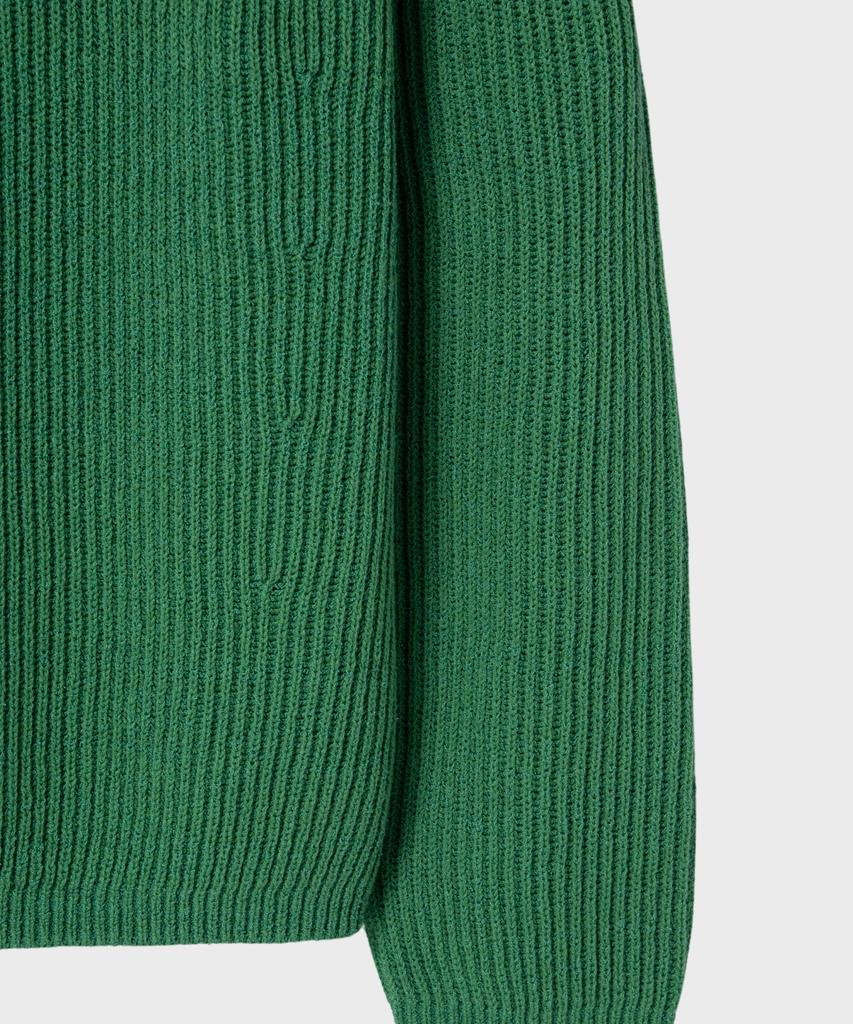Non Blank Boucle Round Knit_Green