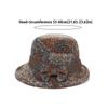 Tweed Fisherman Hat Thickened Warm Bowler Hat Elegant Bucket Hat  For Ladies