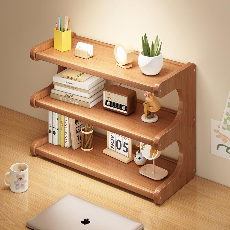 Student Dorm Multilayer Desktop Bookshelf Storage Organizer Books Magazines Study Table Shelf Home Desk Organizer