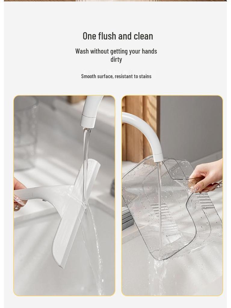 Wall-Mounted Kitchen Trash Can with Scraper - Wet Garbage Storage Bin for Cabinet Doors