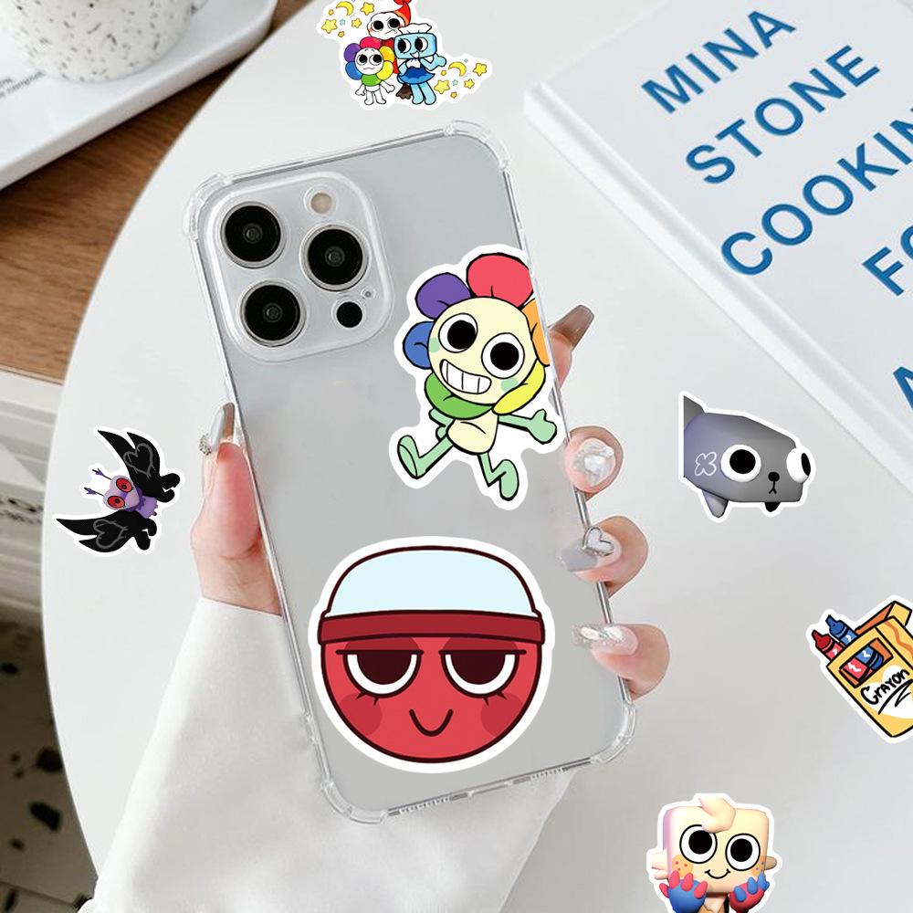 50 sztuk Śmieszne Naklejki Gra Dandys World Urocze Kreskówkowe Naklejki Graffiti Zabawka DIY Naklejka na Butelkę z Wodą Laptop Telefon dla Dzieci Zabawka