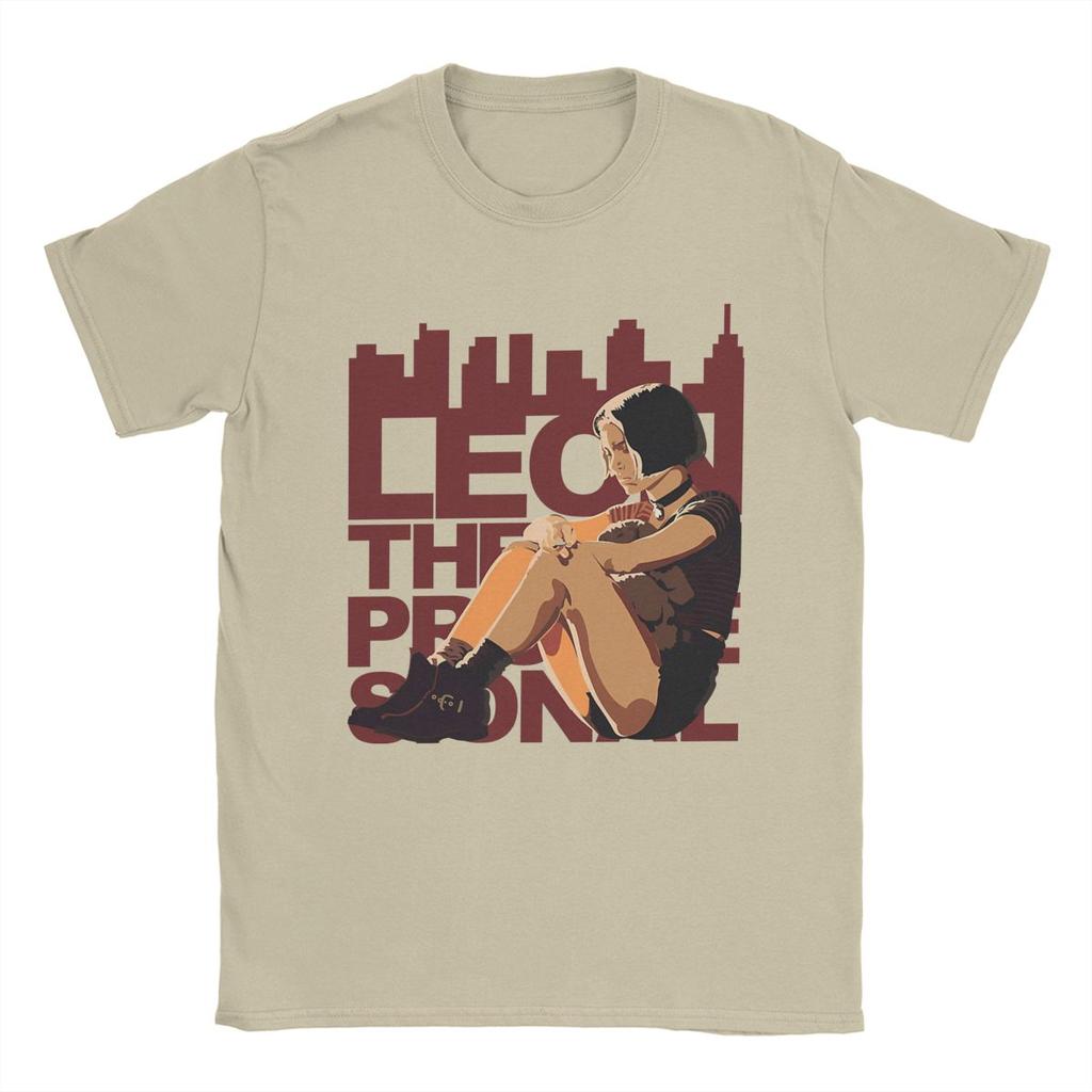 Mathilda Leon The Professional T-Shirt Men Movie Casual Cotton Tees Round Neck Short Sleeve T Shirts Plus Size Clothing