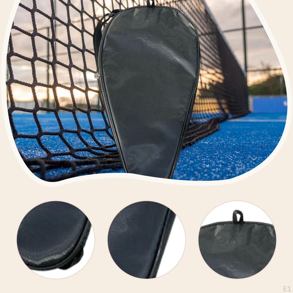 Pickleball Paddle Cover Bag Zipper Closure Protection Storage Pouch