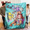 Funny School Theme 2D Flat Pattern Flannel Blanket High Quality All Seasons Warmth and Comfort Perfect for Christmas Gifts.