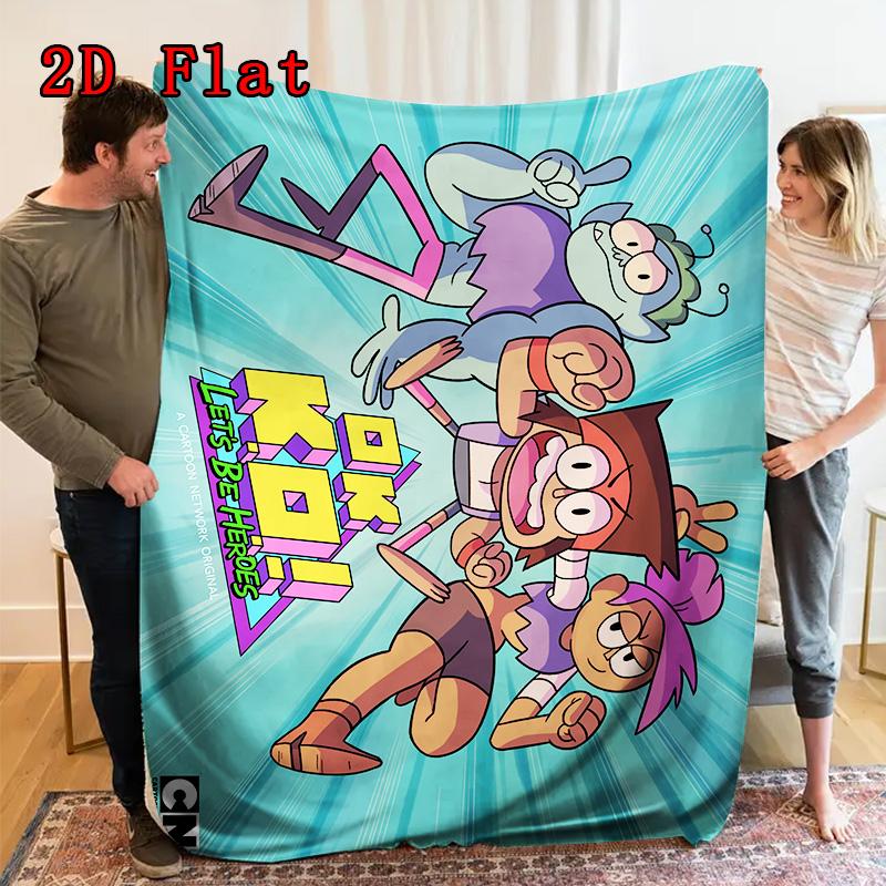 Funny School Theme 2D Flat Pattern Flannel Blanket High Quality All Seasons Warmth and Comfort Perfect for Christmas Gifts.