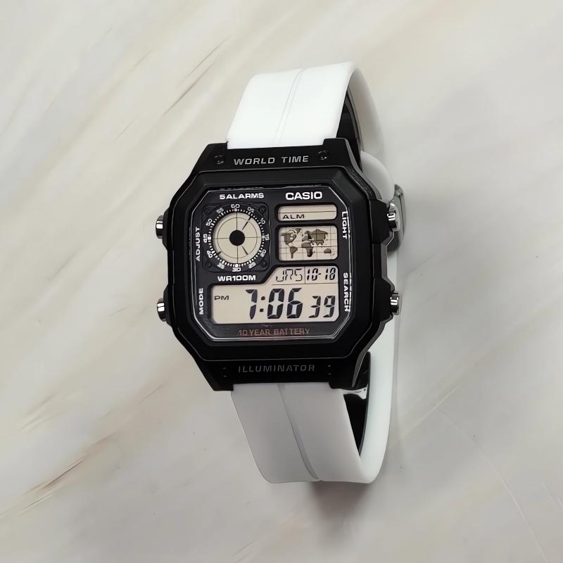 CASIO Unisex YOUTH 44mm Black Watch AE-1200WH-1A(Watch3--)