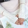 Solid Color Knitting Gloves Thicken Fingerless Glove Comfortable Women Gloves  Women