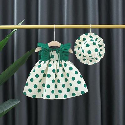 Girls Summer Long Sleeve Dress Solid Color Mesh Splicing Skirt