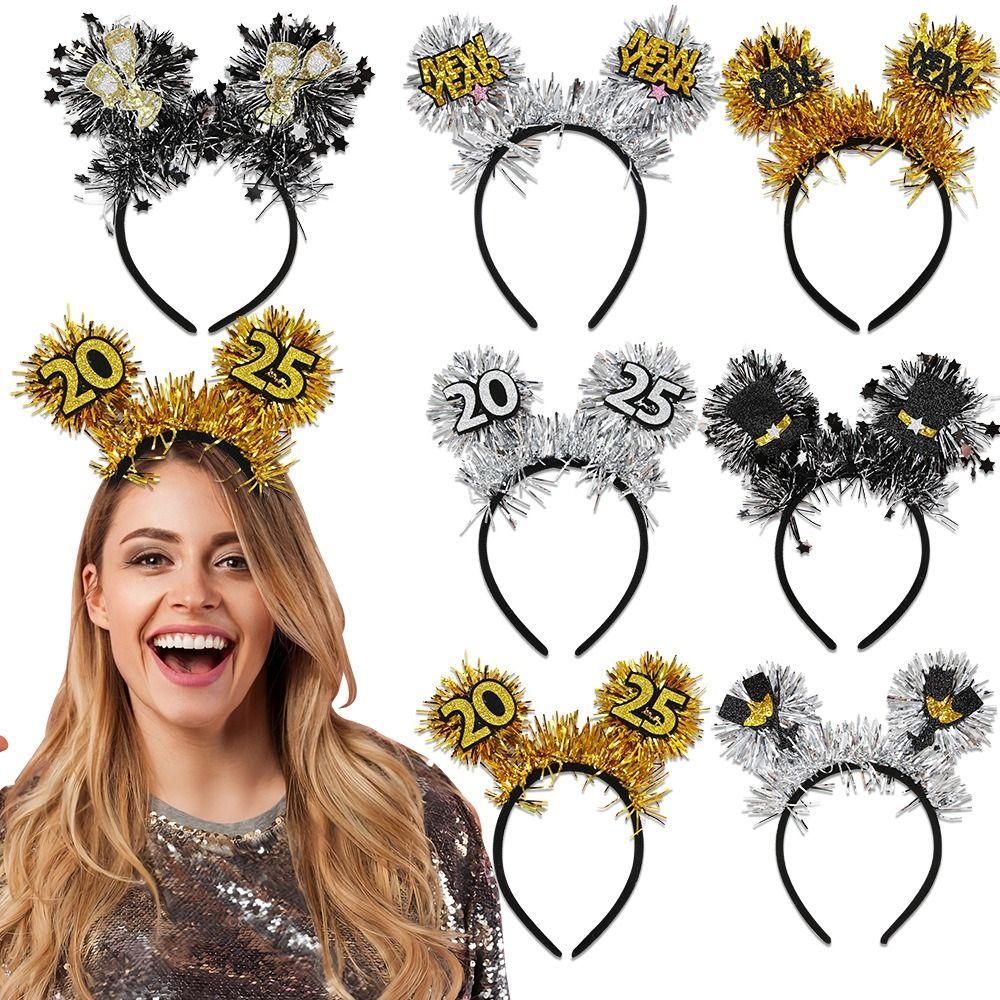 

Black Gold Christmas Hair Hoop Wear-resistant Cosplay Headbands Party Favors