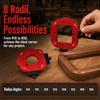 3pcs Removable Clip Router Corner Template Quick Positioning Arc Cutting Guide  For Handheld Router