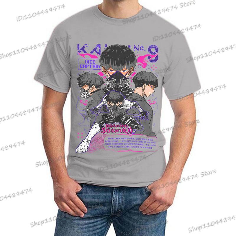 Y2K Tops Anime Kaiju No 8 T-shirt Soshiro Hoshina Lover Gift Manga T Shirt Japanese Manga Creative Women Men Trendy Tshirt