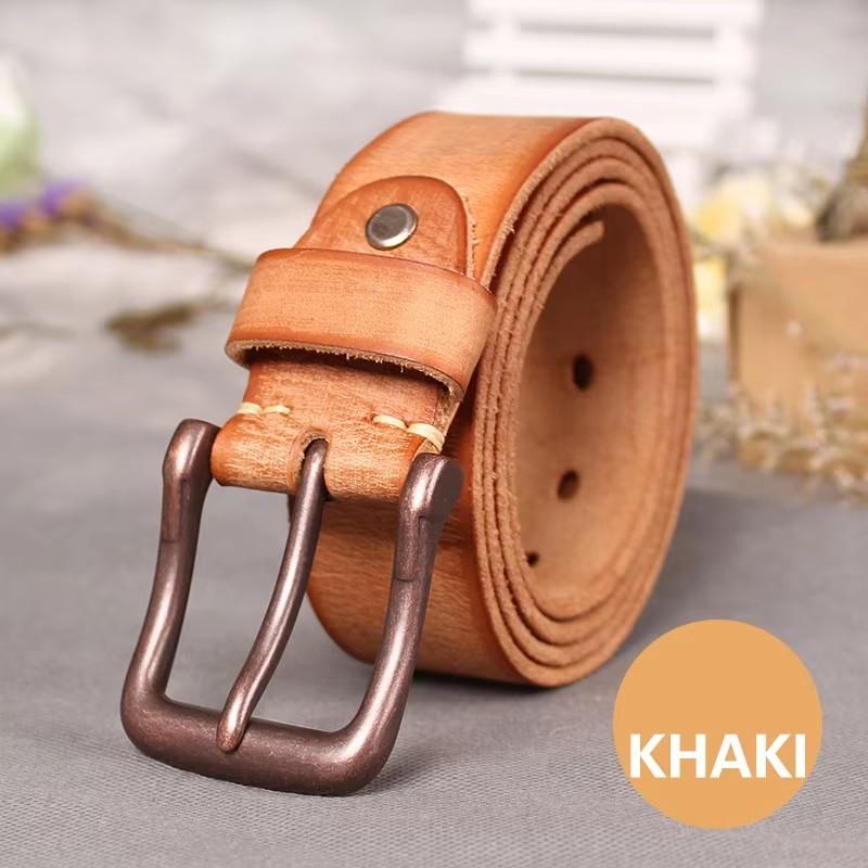 

Brand Top Cow Genuine Leather Belts for Men Jeans Belt Do Old Designer Pin Buckle Retro Vintage Mens Cowboy Belt Male Ceinture 125cm