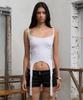 Iwaiial Bustier Garter Strap Sleeveless - White