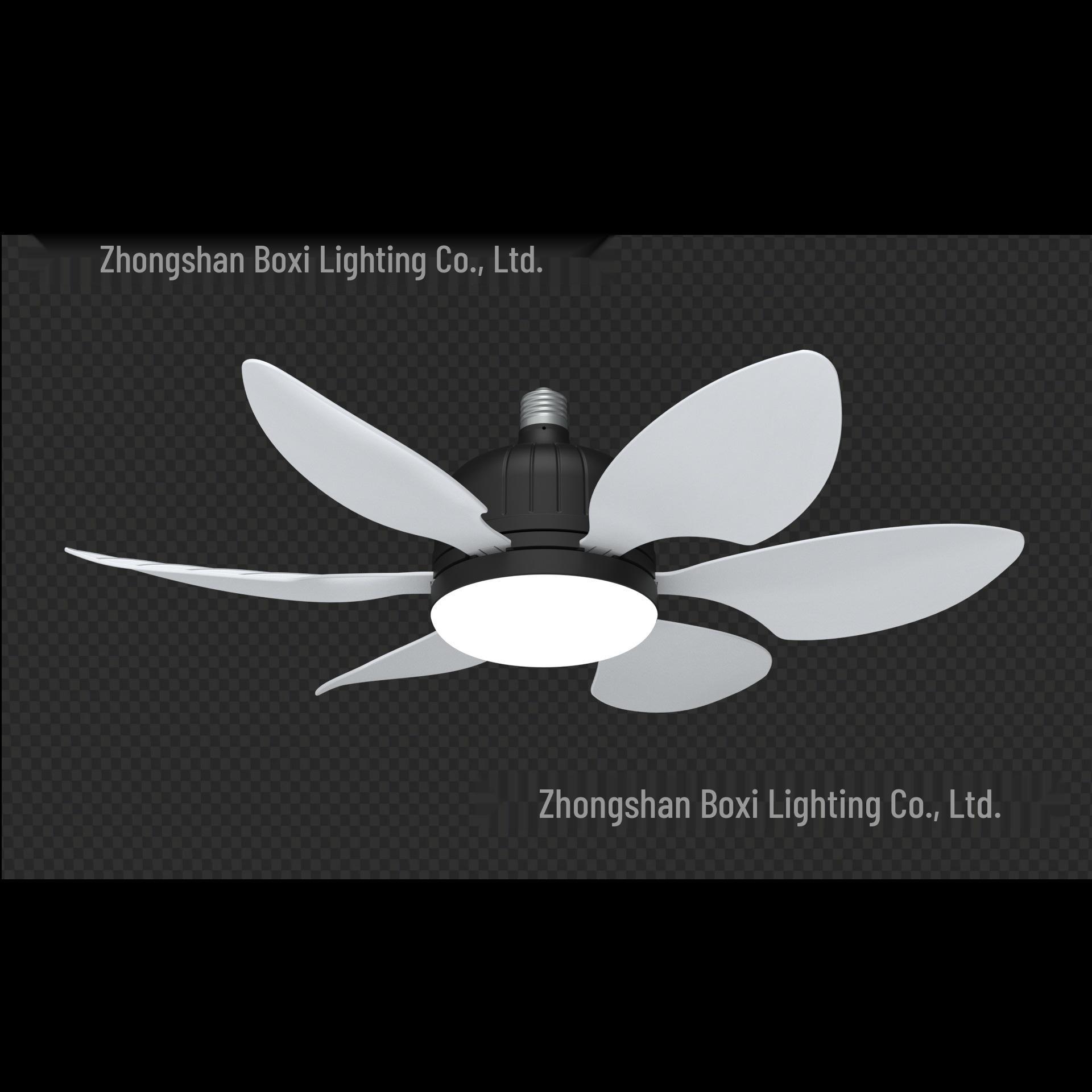 

Стельовий вентилятор зі світлом LED, вставні лопаті E27/E26, триколірний з регулюванням яскравості для спальні та вітальні 40W [E27-85V-265V]