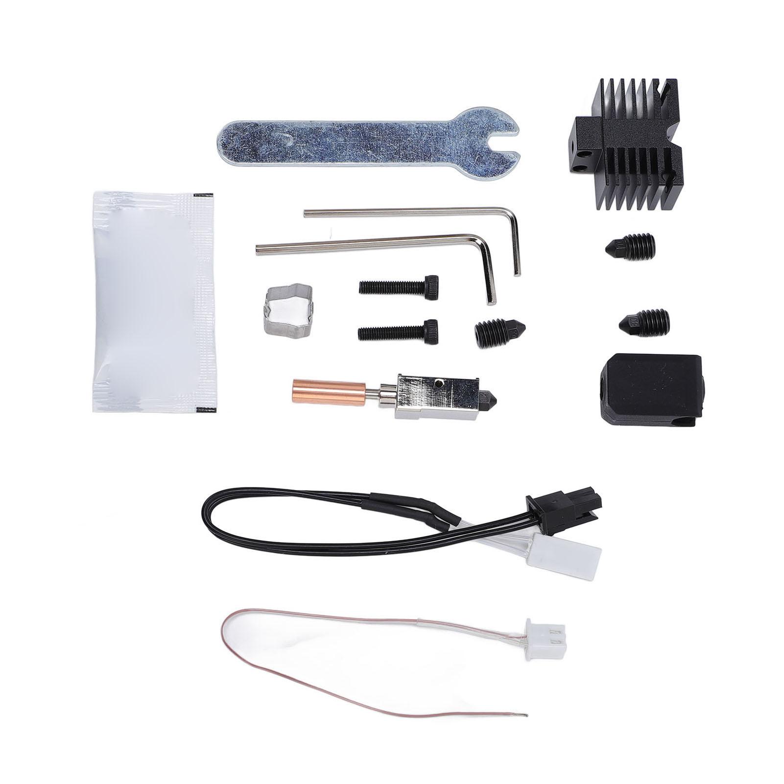 

Комплект хотэнда 0,4 мм 0,6 мм 0,8 мм Насадка из закаленной стали Комплект хотэнда 3D-принтера для QIDI XPlus3