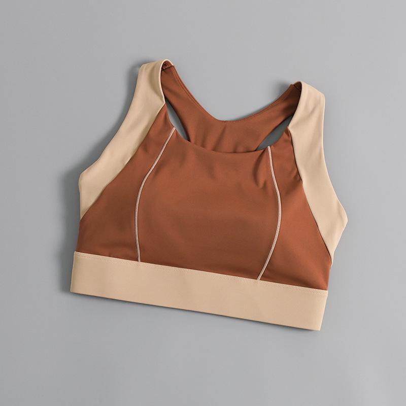 Stoßfester Damen-Sport-BH mit hohem Aufprallschutz - Schnelltrocknend, mit festen Cups, wunderschönes Rückendesign für Yoga, Laufen und Fitness