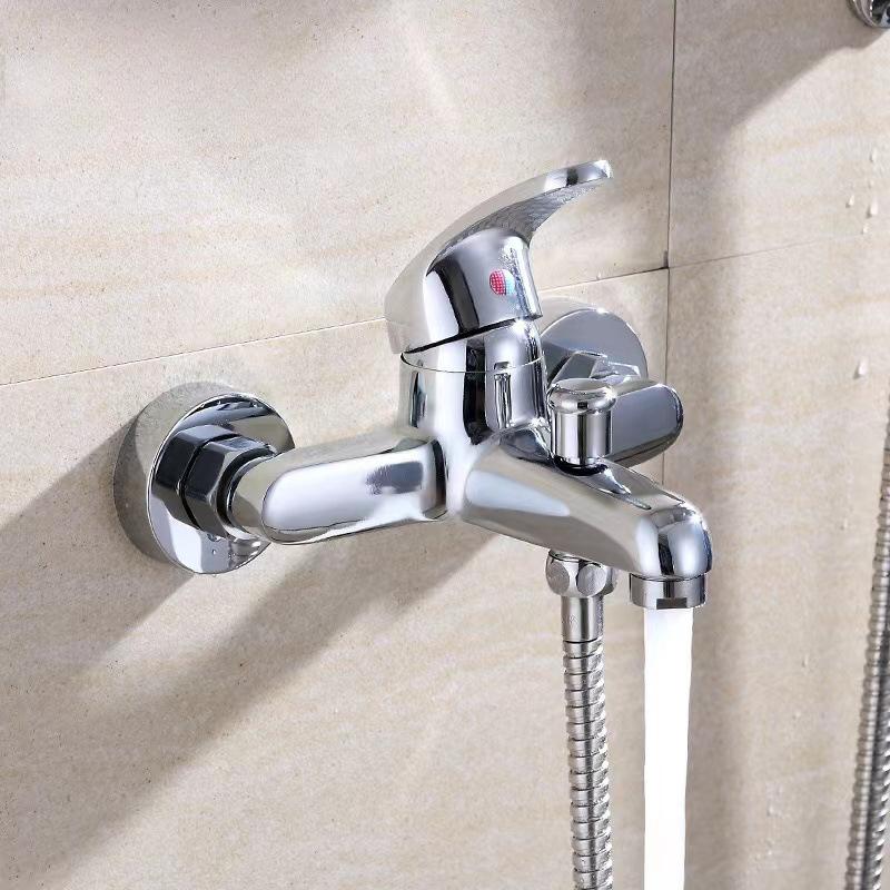Angle Bathtub Hot and Cold Faucet Triple Shower Set Basin Tap Shower Faucet Bathroom Faucets Douche Accessories