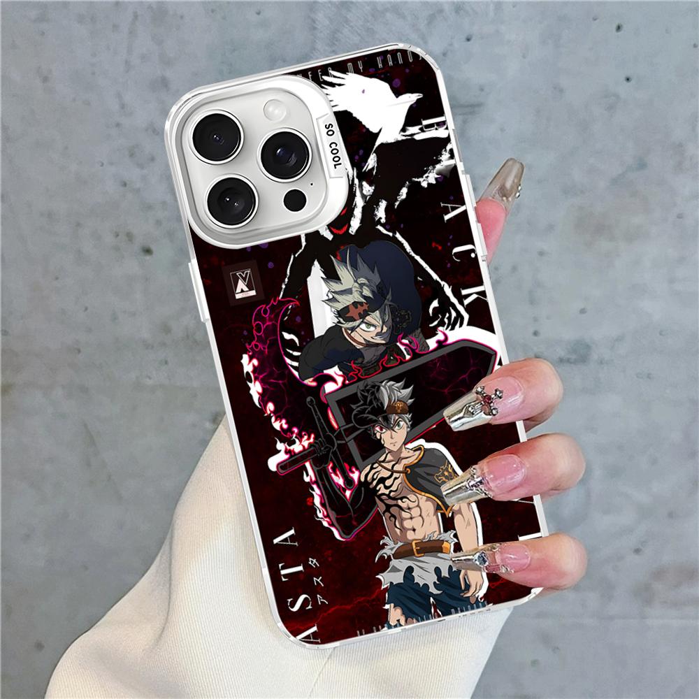 Black Clover Phone Case For IPhone 16 15 14 13 12 11 Pro Max X XR XSMAX 8 7 Plus Matte Shockproof Back Cover