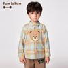 PawinPaw Baby Boy's Cartoon Bear Plaid Shirt