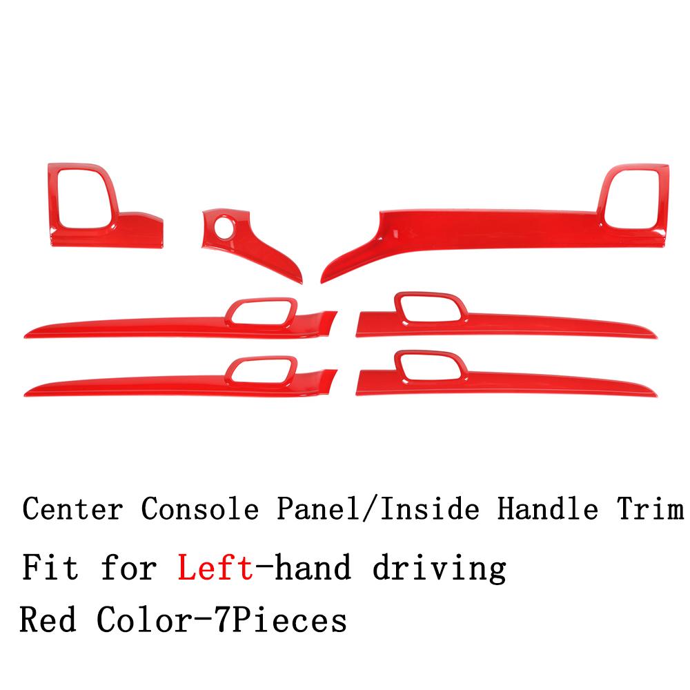 Center Console Door Inner Grab Handle Decoration Cover Trim Stickers for Jeep Grand Cherokee 2011-2025 Car Interior Accessories