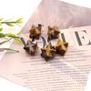 24mm Natural Agate Amethyst & Rose Quartz Hexagram Pendant